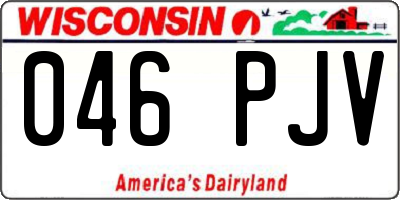 WI license plate 046PJV