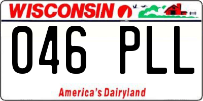 WI license plate 046PLL