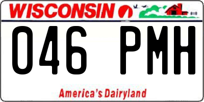 WI license plate 046PMH