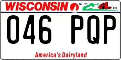 WI license plate 046PQP