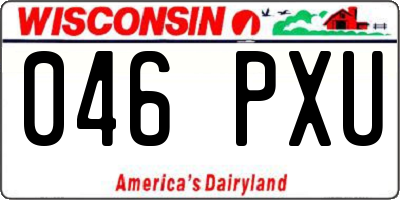 WI license plate 046PXU