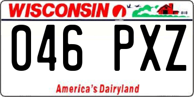 WI license plate 046PXZ