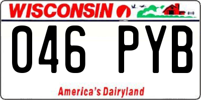 WI license plate 046PYB