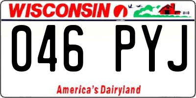 WI license plate 046PYJ