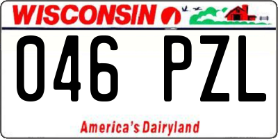WI license plate 046PZL