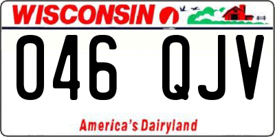 WI license plate 046QJV