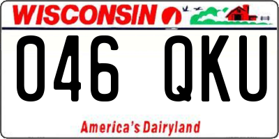 WI license plate 046QKU