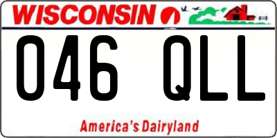 WI license plate 046QLL