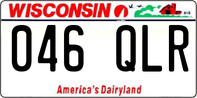WI license plate 046QLR