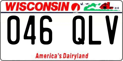 WI license plate 046QLV