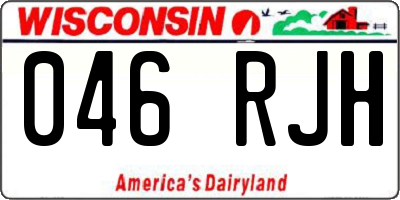 WI license plate 046RJH