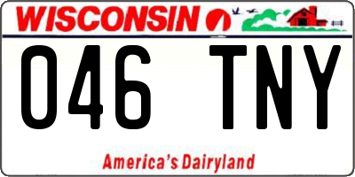 WI license plate 046TNY
