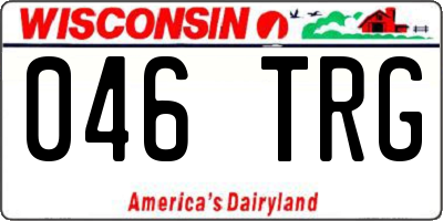 WI license plate 046TRG