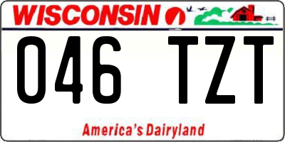 WI license plate 046TZT