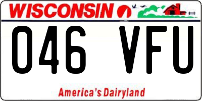 WI license plate 046VFU