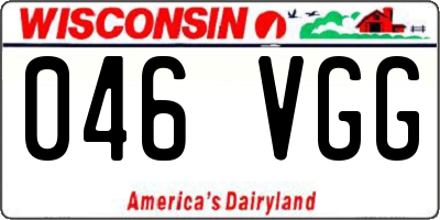WI license plate 046VGG
