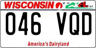WI license plate 046VQD