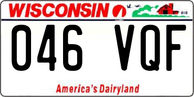 WI license plate 046VQF