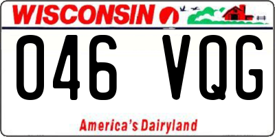 WI license plate 046VQG