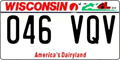 WI license plate 046VQV