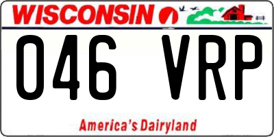 WI license plate 046VRP