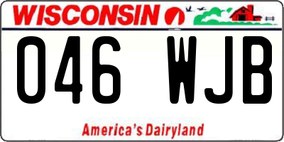WI license plate 046WJB