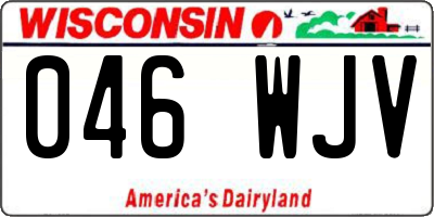WI license plate 046WJV