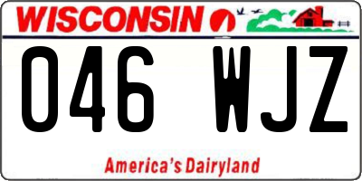 WI license plate 046WJZ