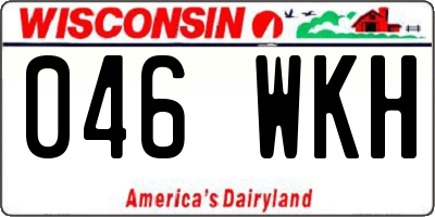 WI license plate 046WKH
