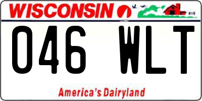 WI license plate 046WLT