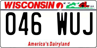 WI license plate 046WUJ