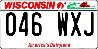 WI license plate 046WXJ