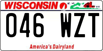 WI license plate 046WZT