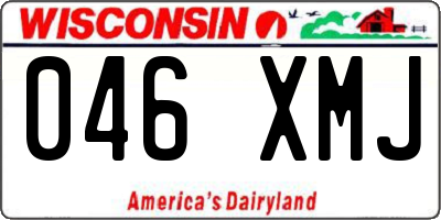 WI license plate 046XMJ