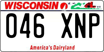 WI license plate 046XNP