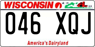 WI license plate 046XQJ