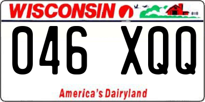 WI license plate 046XQQ