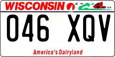 WI license plate 046XQV