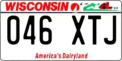 WI license plate 046XTJ