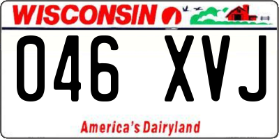 WI license plate 046XVJ