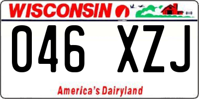 WI license plate 046XZJ