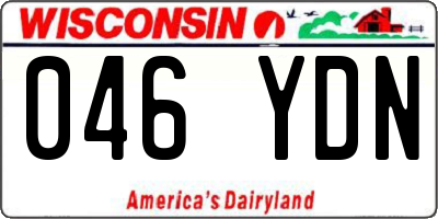 WI license plate 046YDN