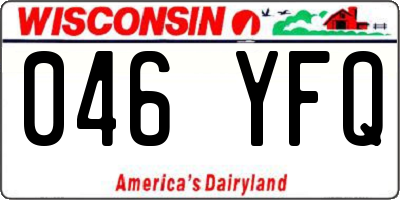 WI license plate 046YFQ