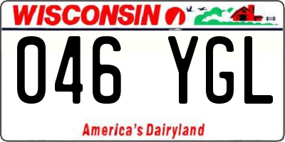 WI license plate 046YGL