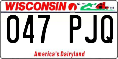 WI license plate 047PJQ