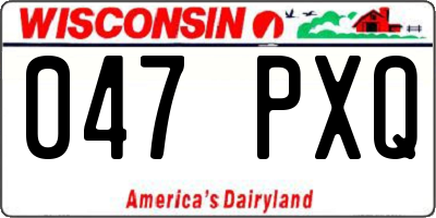 WI license plate 047PXQ