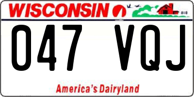 WI license plate 047VQJ