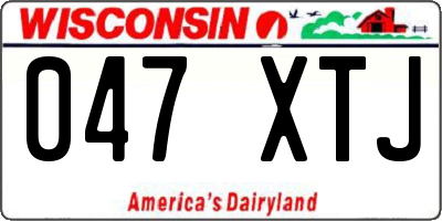 WI license plate 047XTJ