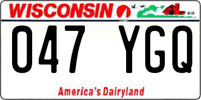 WI license plate 047YGQ