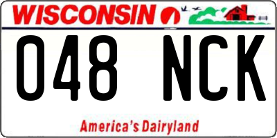 WI license plate 048NCK